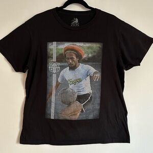 Zion Rootswear Bob Marley Soccer Graphic T-Shirt